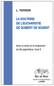 Image de La doctrine de l'eucharistie de Guibert de Nogent