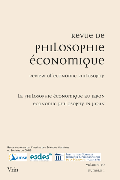 Picture of La philosophie économique au Japon / Economic Philosophy in Japan