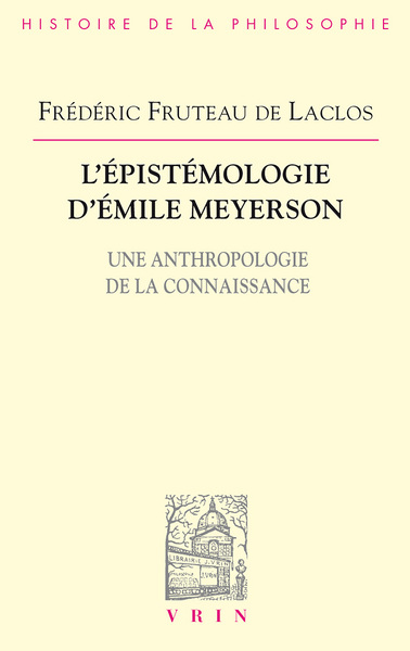 Image de L'épistémologie d'Émile Meyerson