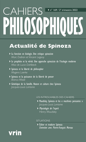 Picture of Actualité de Spinoza