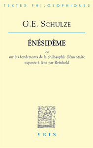 Picture of Énésidème ou sur les fondements de la philosophie élémentaire exposée à Iéna par Reinhold