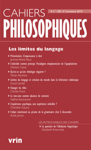 Image de Les limites du langage