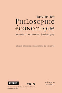 Image de Enjeux éthiques en économie de la santé