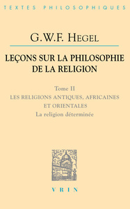Picture of Leçons sur la philosophie de la religion
