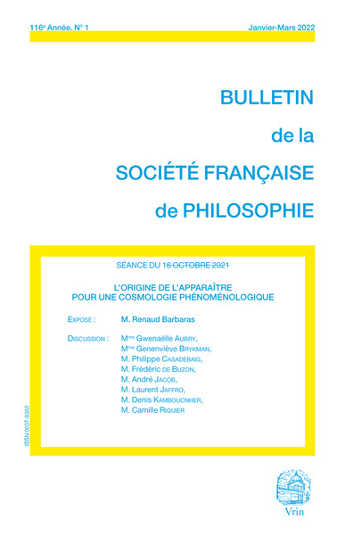 Picture of L'origine de l'apparaître