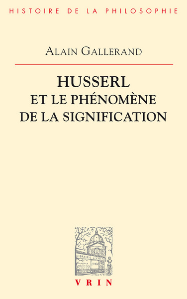 Image de Husserl et le phénomène de la signification