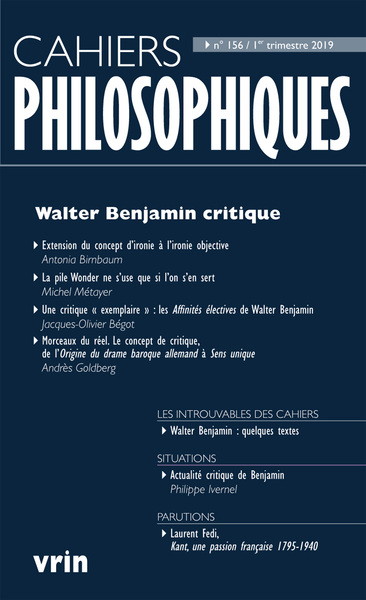 Picture of Walter Benjamin critique