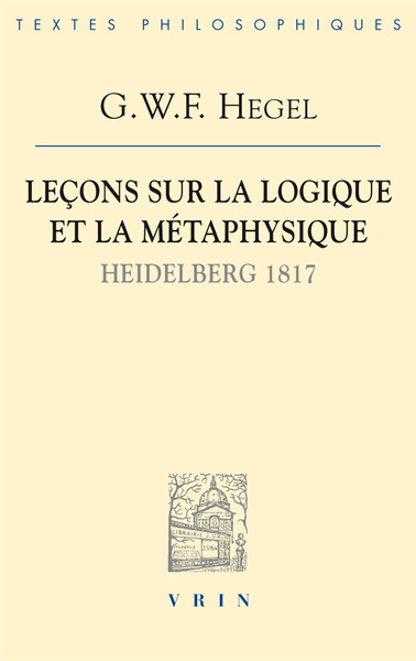 Picture of Leçons sur la logique et la métaphysique