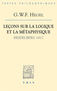 Picture of Leçons sur la logique et la métaphysique