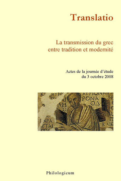 Image de Translatio - la transmission du grec entre tradition et modernité