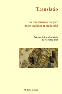 Image de Translatio - la transmission du grec entre tradition et modernité