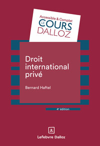Image de Droit international privé. 4e éd.