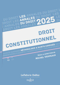 Image de Annales Droit constitutionnel 2025