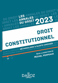 Image de Annales Droit constitutionnel 2023