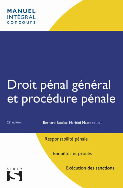 Picture of Droit pénal général et procédure pénale. 23e éd.