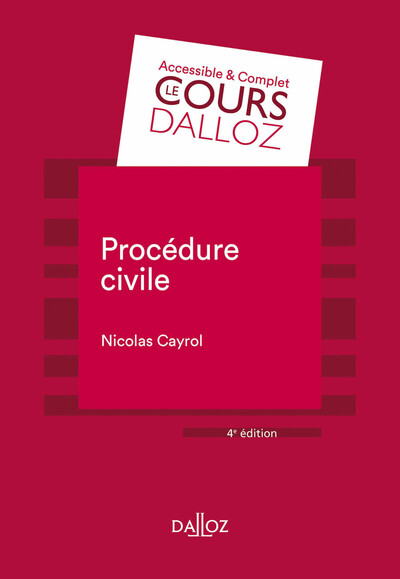 Picture of Procédure civile. 4e éd.