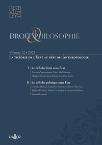 Picture of La théorie de l'Etat au défi de l'anthropologie - Droit & Philosophie - Volume XII