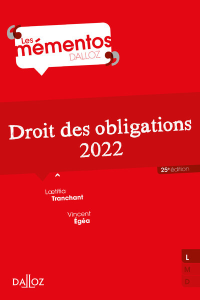 Image de Droit des obligations 2022 25ed