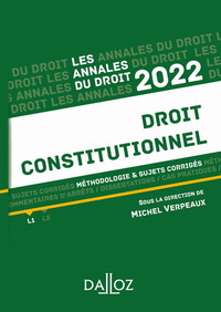 Picture of Annales Droit constitutionnel 2022 - Méthodologie & sujets corrigés