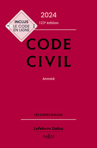 Image de Code civil 2024, annoté. 123e éd.