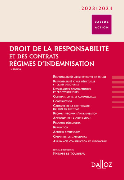 Image de Droit de la responsabilité et des contrats 2023/2024 - Régimes d'indemnisation
