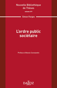 Picture of L ordre public sociétaire - Volume 217