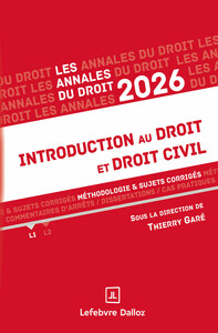 Picture of Annales Introduction au droit et droit civil 2026