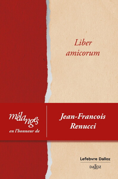 Picture of Mélanges en l'honneur de Jean-François Renucci