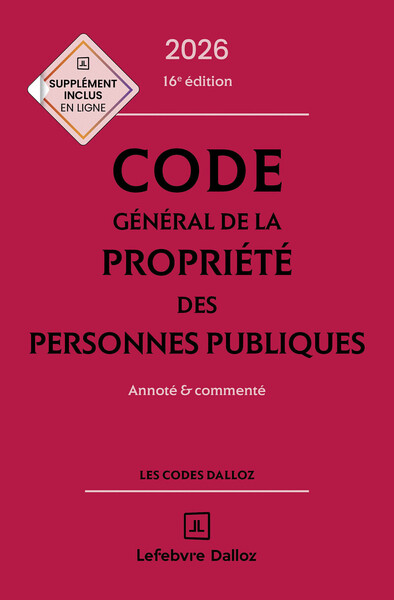 Image de Code général de la propriété des personnes publiques 2026, annoté et commenté. 16e éd.