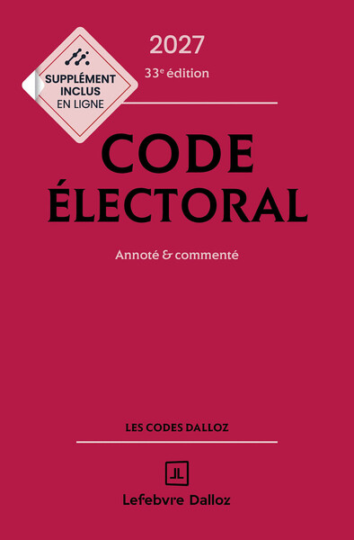 Image de Code électoral 2027, annoté et commenté. 33e éd.
