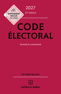 Image de Code électoral 2027, annoté et commenté. 33e éd.