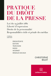 Picture of Pratique du droit de la presse 2026/2027 - Presse écrite édition - télévision - radio - Internet