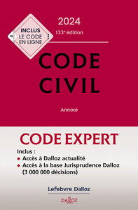 Image de Code Dalloz Expert. Code civil 2024. 21e éd.