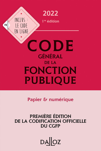 Picture of Code général de la fonction publique 2022 - Annoté et commenté