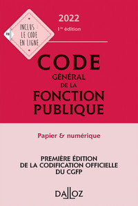 Picture of Code général de la fonction publique 2022 - Annoté et commenté