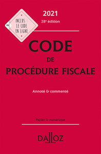 Image de Code de procédure fiscale 2021, annoté et commenté. 28e éd.