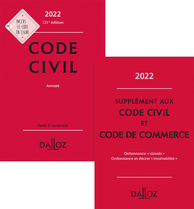 Image de Code civil 2022 - Fascicules réformes des sûretés inclus - Annoté