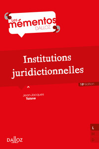 Picture of Institutions juridictionnelles. 18e éd.