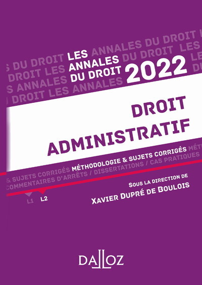 Picture of Annales Droit administratif 2022