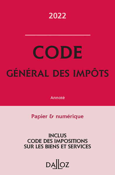 Image de Code général des impôts 2022 - Annoté