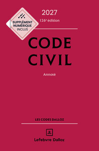 Picture of Code civil 2027, annoté. 126e éd.
