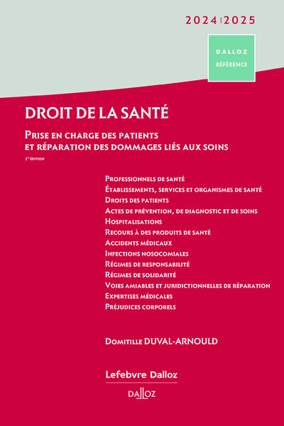 Picture of Droit de la santé 2024/2025 2ed - Prise en charge des patients
