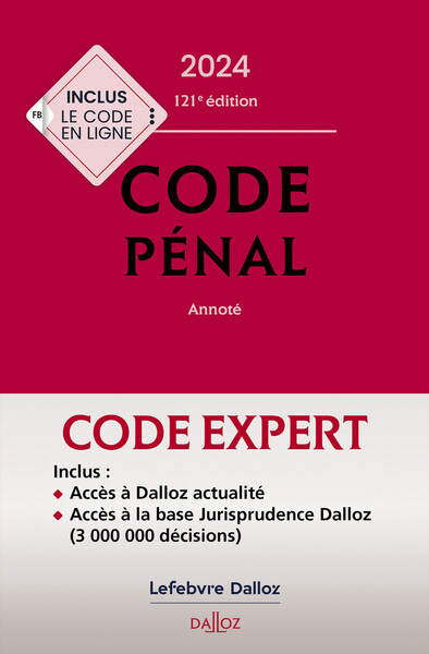 Image de Code Dalloz Expert. Codes pénal et procédure pénale 2024