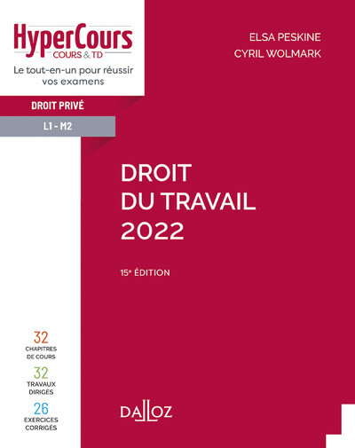 Picture of Droit du travail 2022. 15e éd.