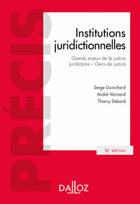 Picture of Institutions juridictionnelles. 16e éd.