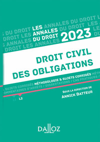 Image de Annales Droit civil des obligations 2023