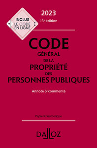 Picture of Code général de la propriété des personnes publiques 2023 13ed - Annoté & commenté