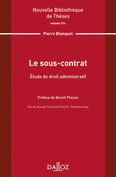 Picture of Le sous-contrat - Volume 214