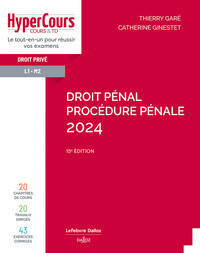 Picture of Droit pénal - Procédure pénale 2024 15ed