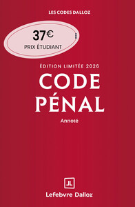 Picture of Code pénal 2026 annoté. Édition limitée. 123e éd.